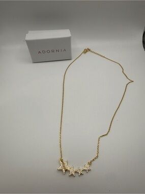 Adornia Gold Star Cluster Necklace - Gold